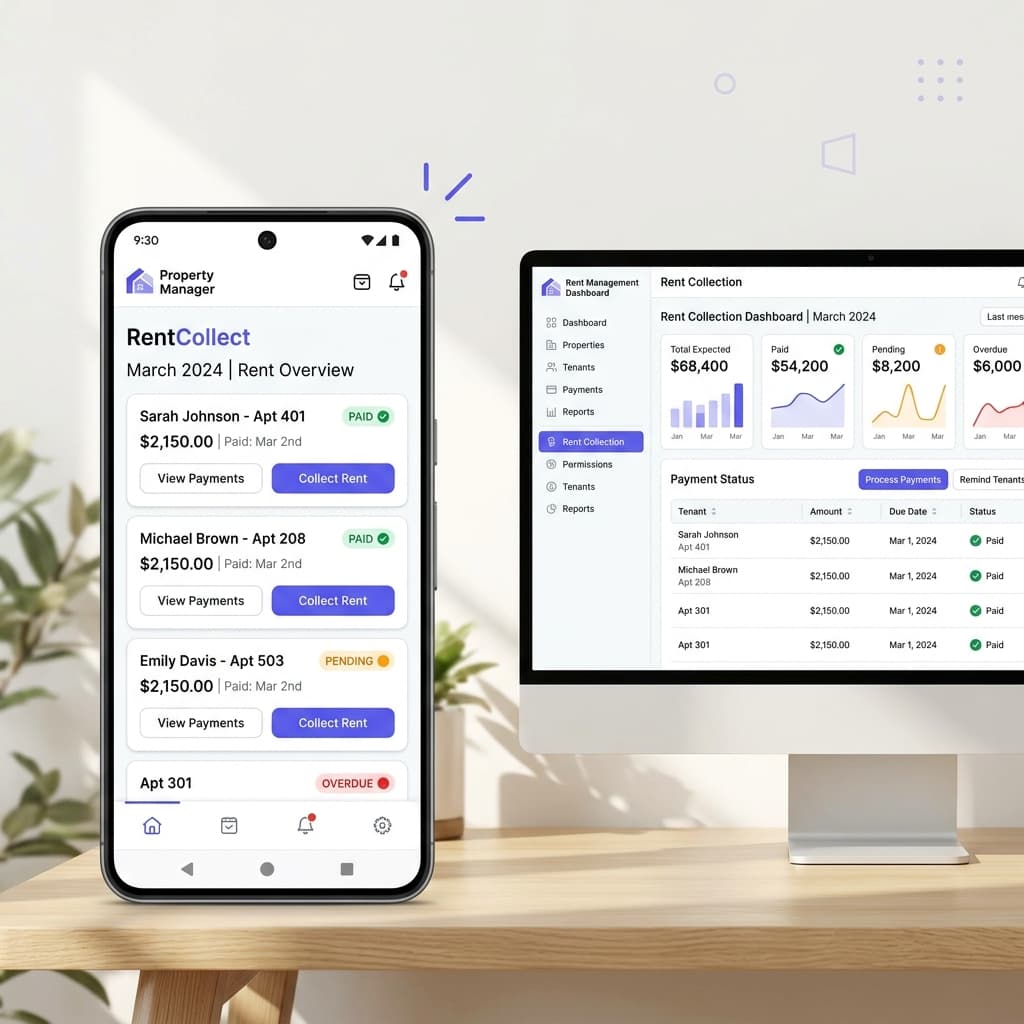 Bayanlux rent collection dashboard
